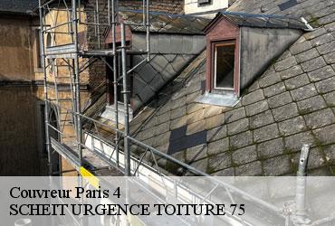 Couvreur  paris-4-75004 SCHEIT URGENCE TOITURE 75