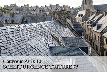 Couvreur  paris-10-75010 SCHEIT URGENCE TOITURE 75