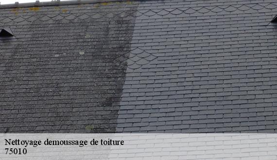 Nettoyage demoussage de toiture  paris-10-75010 AR renovation