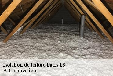 Isolation de toiture  paris-18-75018 AR renovation