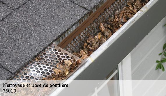 Nettoyage et pose de gouttière  paris-10-75010 AR renovation