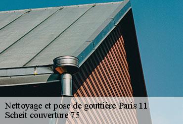Nettoyage et pose de gouttière  paris-11-75011 Scheit couverture 75