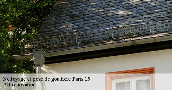 Nettoyage et pose de gouttière  paris-15-75015 AR renovation