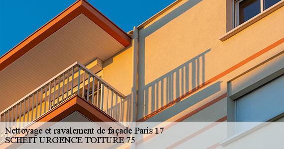 Nettoyage et ravalement de façade  paris-17-75017 SCHEIT URGENCE TOITURE 75