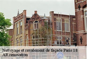 Nettoyage et ravalement de façade  paris-18-75018 AR renovation
