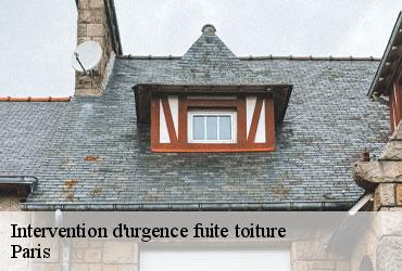 Intervention d'urgence fuite toiture  75 Paris  AR renovation
