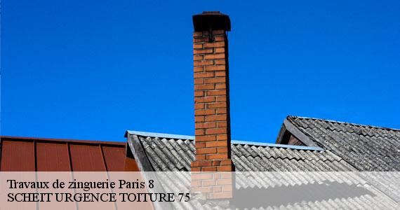 Travaux de zinguerie  paris-8-75008 SCHEIT URGENCE TOITURE 75