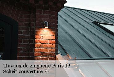 Travaux de zinguerie  paris-13-75013 Scheit couverture 75
