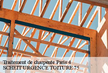 Traitement de charpente  paris-4-75004 SCHEIT URGENCE TOITURE 75