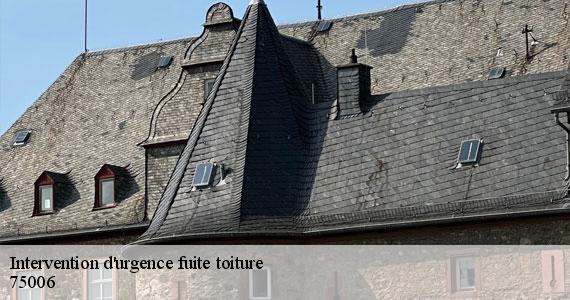 Intervention d'urgence fuite toiture   paris-6-75006 Scheit couverture 75