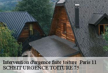 Intervention d'urgence fuite toiture   paris-11-75011 SCHEIT URGENCE TOITURE 75