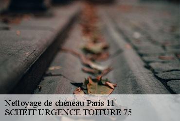 Nettoyage de chéneau  paris-11-75011 SCHEIT URGENCE TOITURE 75